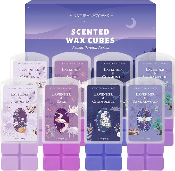 SCENTORINI Wax Melts, Wax Cubes Strong Scent, Long Lasting Lavender Scented by SCENTORINI