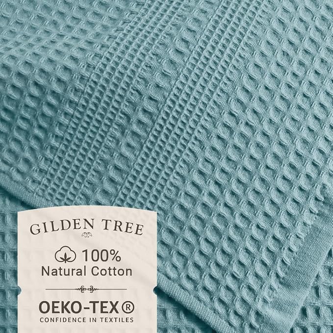 GILDEN TREE Waffle Hand Towels for Bathroom Quick Dry Towel Super Absorbent - Image 2