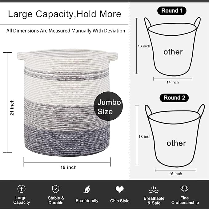 OIAHOMY 100L Laundry Hamper - Image 4