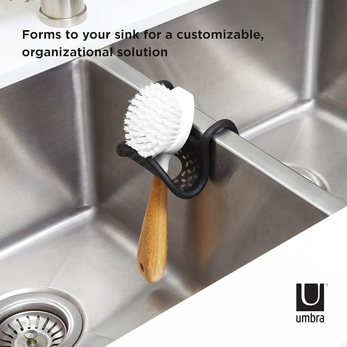 Umbra Sling Kitchen Sink Accessory, Single-Sided Sponge Holder - Image 4