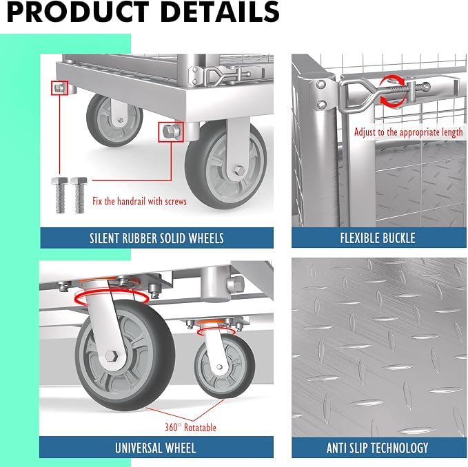 4-in-1 Platform Truck Cart - Image 6