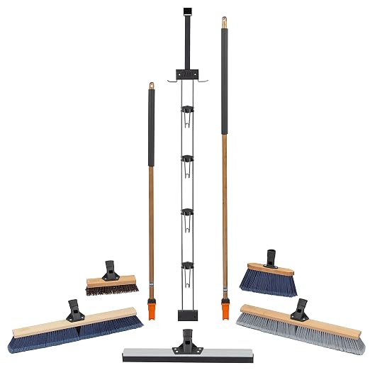 SWOPT Garage Kit — Includes 48” and 60” Wooden Handles, Smooth Surface Push - Image 2