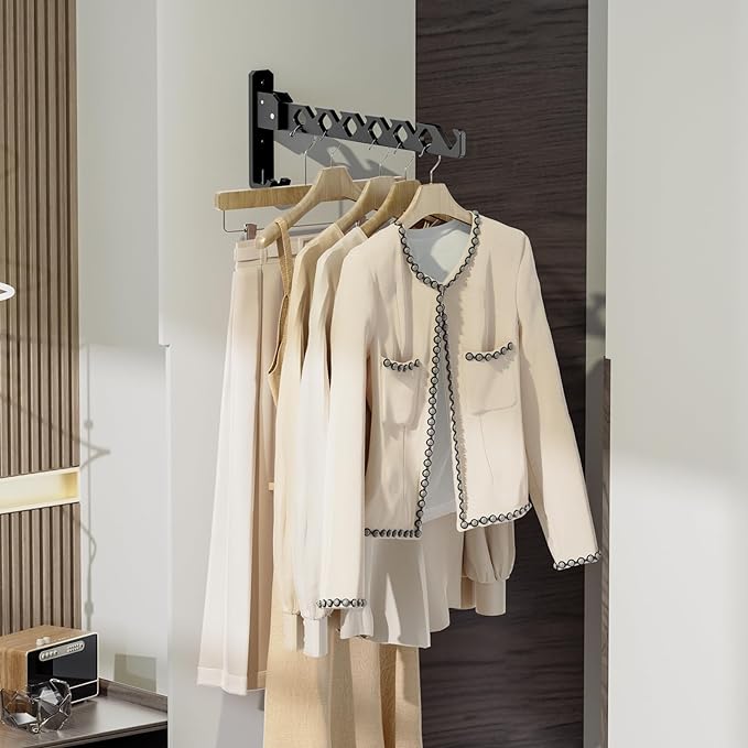 Wall Mounted Clothes Drying Rack, Wall Clothes Hanger Foldable, Laundry Hanger - Image 5