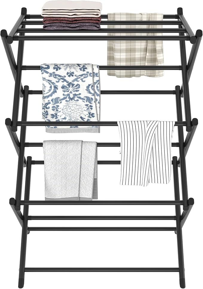 Household Indoor Folding Clothes Drying Rack, Dry Laundry and Hang Clothes - Image 7
