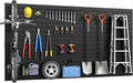 DoCred Slatwall Paneling Organizer, 4x7.5 FT PVC Garage Slat Wall Storage by DoCred
