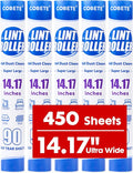 COBETE Large Extra Sticky Lint Roller Refills Pack of 5, 450 Sheets Replacement by COBETE
