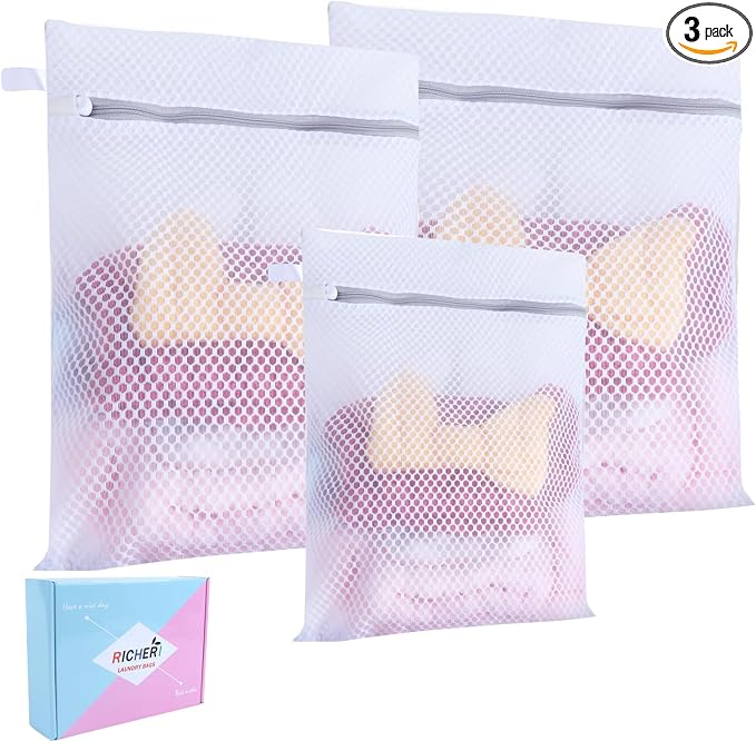 Mesh Laundry Bags, Mesh Wash Bags Durable Mesh Structure by RICHERI