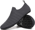 QZKDM Lightweight Slip on Grip Indoor House Slippers Barefoot Non Slip Home by QZKDM
