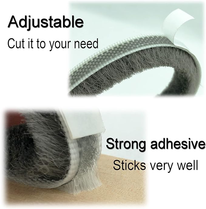 80 Ft White Weather Stripping Brush - Image 4