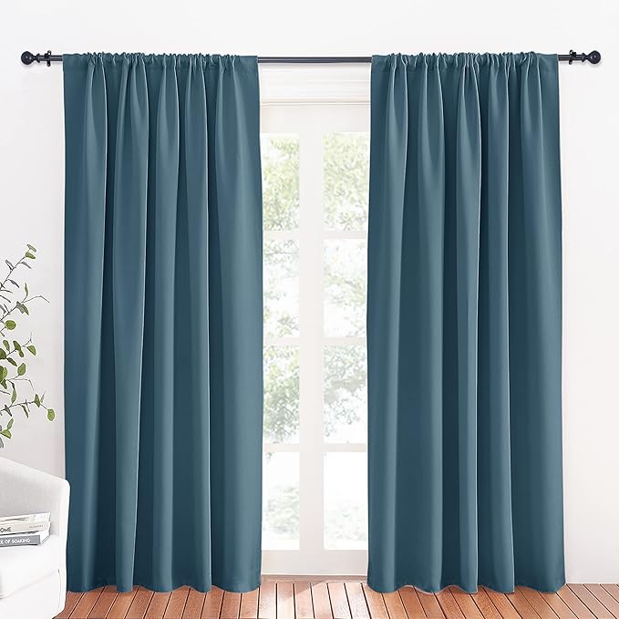 RYB HOME Blue Blackout Curtains by RYBHOME