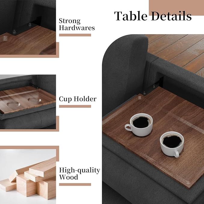 JAMFLY 108" Modular Sectional Sofa - Image 5