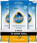 Pledge Multisurface Cleaning Wipes, pH Balanced, Fresh Citrus by Pledge