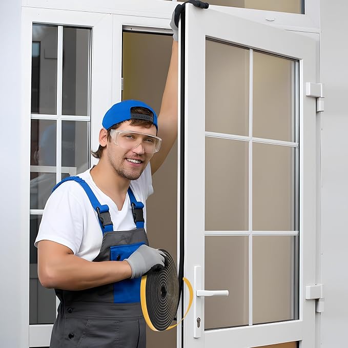 32Feet Weather Stripping Seal for Door Window, High Density Foam Tape, - Image 7
