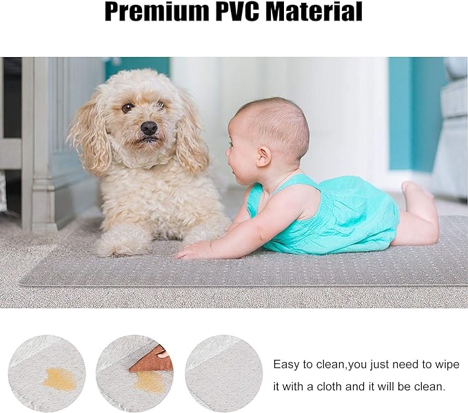 Kuyal Desk Chair Mat for Carpet, Office and Home, Easy Glide, Protects Floors - Image 3