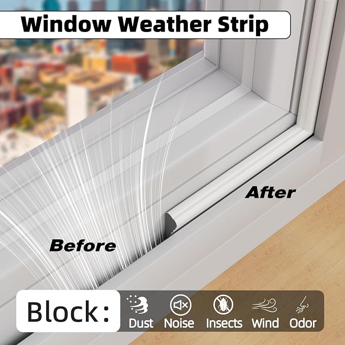3Pcs×196" Wedge Weather Stripping Door Seal Strip - Image 4