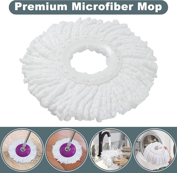 Dual Compartment Spin Mop and Bucket, Mop and Bucket - Image 5