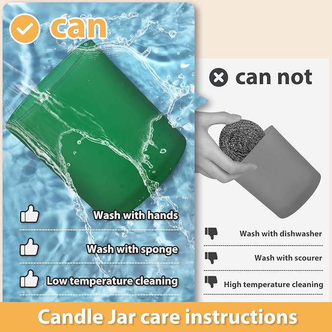 SHOWIN 14 OZ Thick Candle Jars for Making Candles 12 Pcs, 3 Wick Empty Jars - Image 3