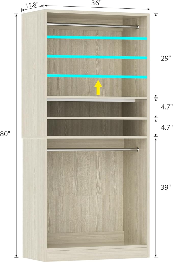 Unikito 3FT Freestanding Closet System - Image 7