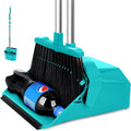Upgrade Broom with Dustpan Combo Set, Broom and Dustpan Set with 51'' Long by Tiumso