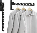 Wall Mounted Clothes Drying Rack, Wall Clothes Hanger Hook by Dancrul