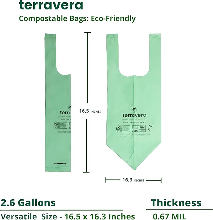 2.6 Gallon Compostable Food Scrap Bags - Image 3