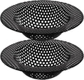 2 Pcs Black Stainless Steel Mesh Sink Drain Strainer, 4.45" Top/2.95" Kitchen by BESSEEK