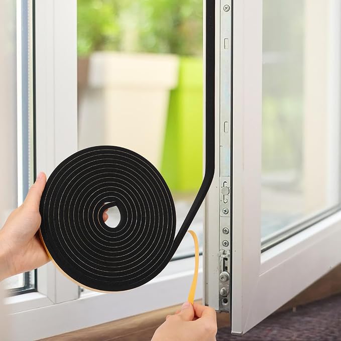 Weather Stripping Seal for Door Window, 16Feet High Density Foam Tape, - Image 6