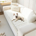 OTOB Couch Covers for 3 Cushion Sofa Pet Friendly, Plush Fuzzy Non Slip Sofa by OTOB