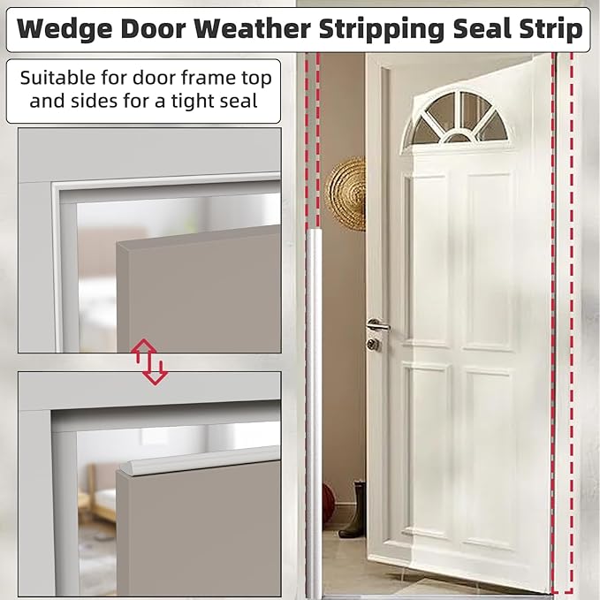 2 Pack*16.4 Ft Weather Stripping Seal Strip - Image 5