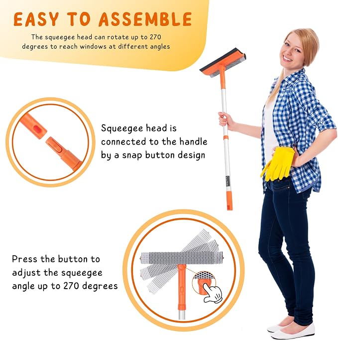 Window Squeegee for Home, Car Windshield Cleaner Tool - Image 3