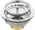 BOTEMY Stainless Steel Sink Drain Strainer Kit 3-1/2 inch Kitchen Drain Assembly by BOTEMY