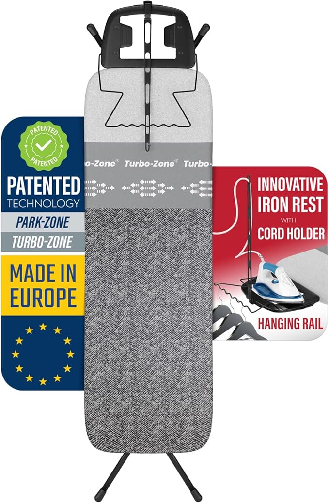 Bartnelli Heavy Duty Ironing Board 48x15 | Designed & Made in Europe by Bartnelli