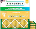 Filterbuy 22x22x1 Air Filter MERV 11 Allergen Defense Replacement, by Filterbuy