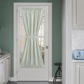 NICETOWN Sage Green Window Curtains Linen Blended, Privacy French Door Curtains by NICETOWN