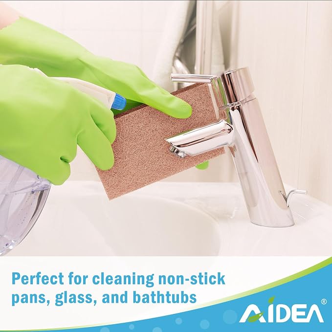 AIDEA Non-Scratch Natural Scouring Pads, Dish Scrubber Pads - Image 4