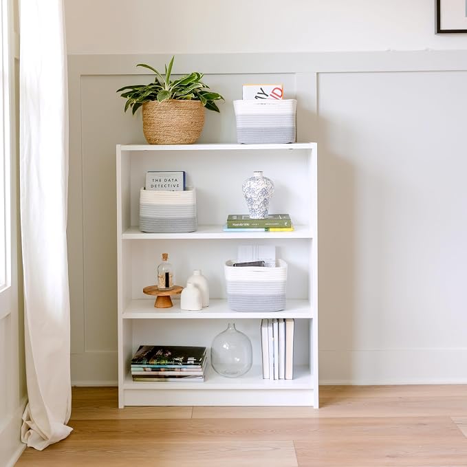 NaturalCozy Storage Cubes 9”x9”x7”Cotton Rope Woven Baskets - Image 7