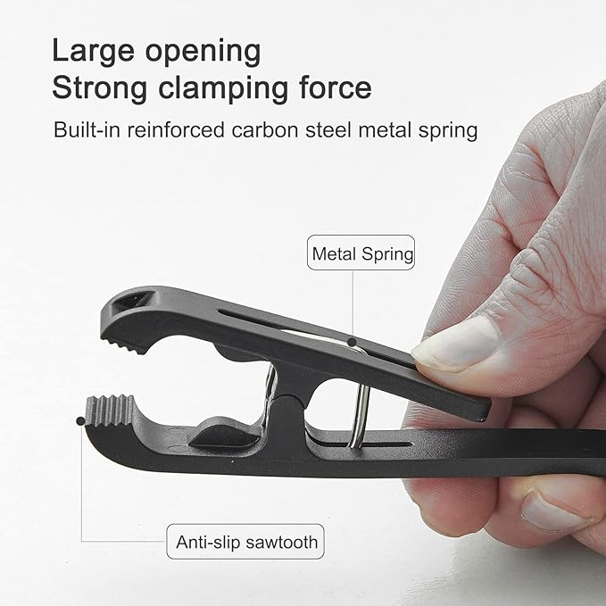 8 Pcs Large Clothes Pins Towel Clips, Strong Plastic Clothes Hanger. S Hook - Image 5