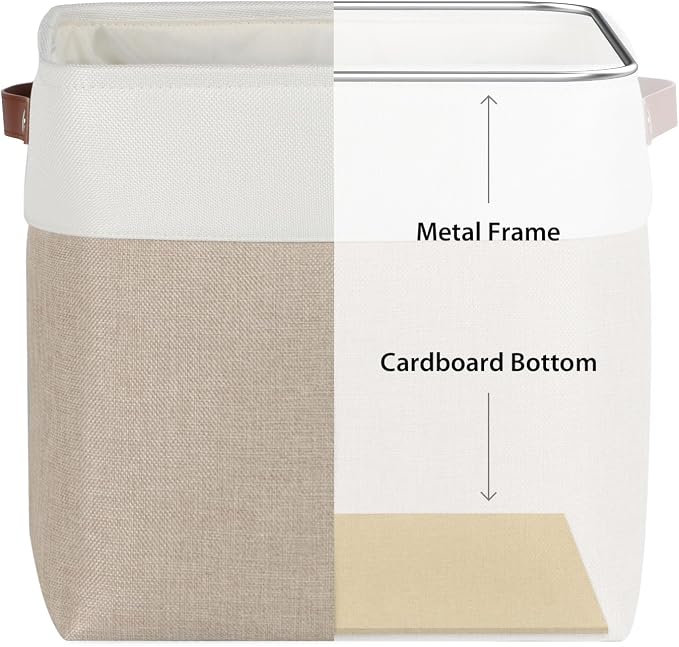 Univivi 4 PC 13 Inch Cube Storage Baskets - Image 3