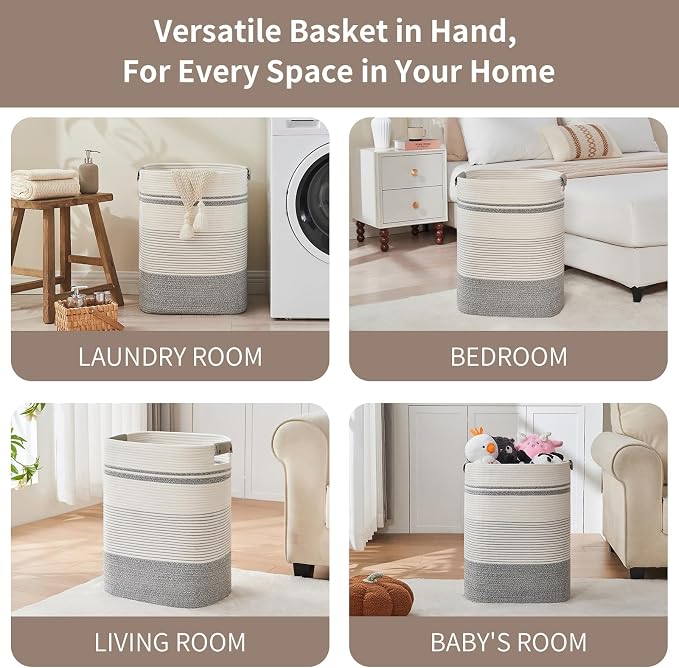 Laundry Basket with Handles - Image 3