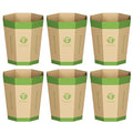 6-Pack Cardboard Trash Can – Foldable, Recyclable, Plastic-Free & Reusable by Unknown