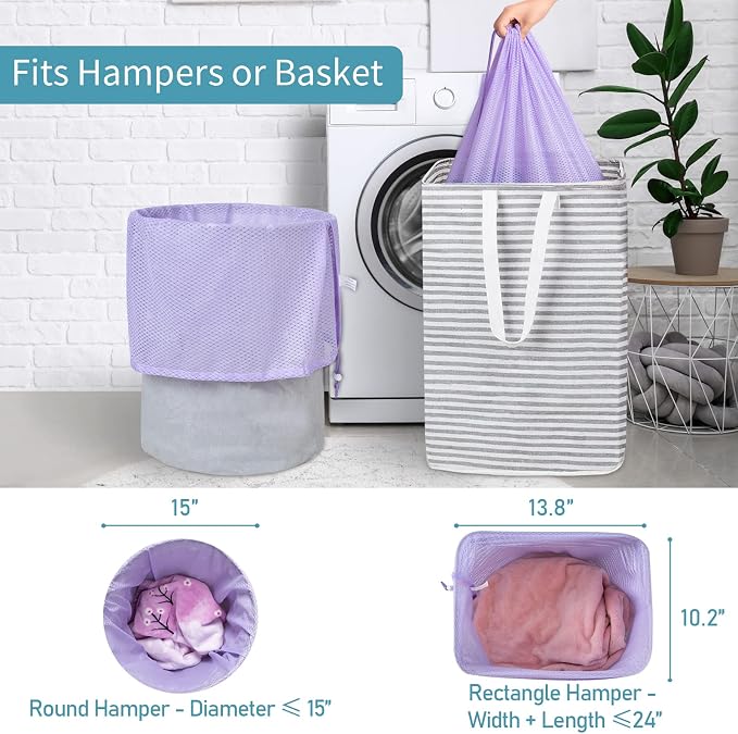 Polecasa Heavy Duty Large Mesh Laundry Bags - Image 4