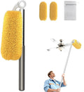 Long Handle Duster with 2 Replacement Heads, Washable Cleaning Duster Kit with by EHOMGUI