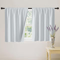 RYB HOME White Short Blackout for Small Window 45 inches Length, Thermal by RYBHOME