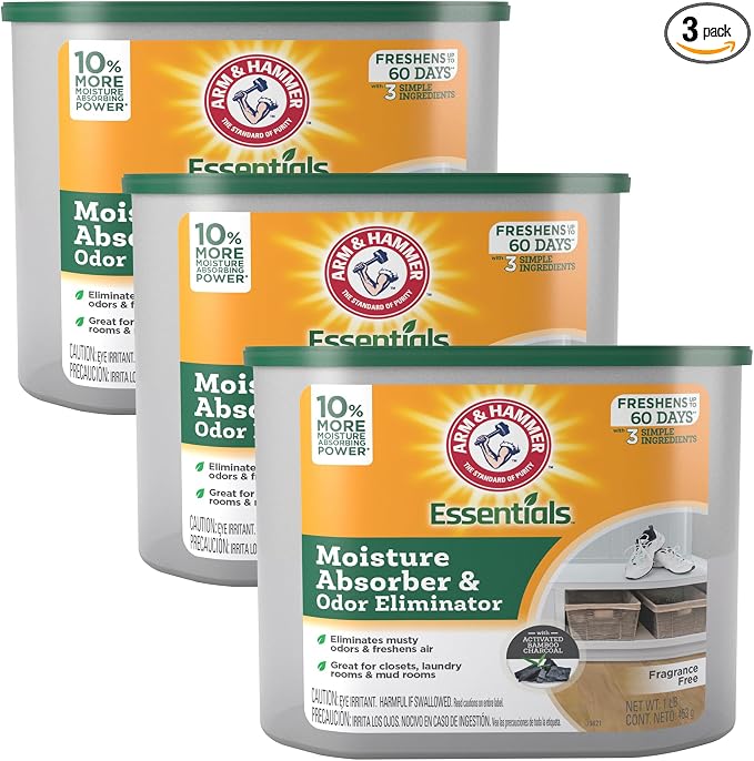 Arm & Hammer Essentials Disposable Moisture Absorber and Odor Eliminator Tub by ARMHAMMER
