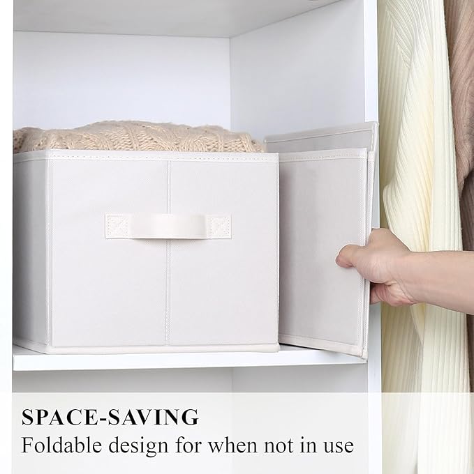 WUIKE Storage Baskets for Shelves, Fabric Storage Bins - Image 3