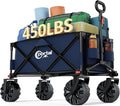 PORTAL Heavy-Duty Folding Wagon Cart, Large Collapsible Utility Wagon by PORTAL