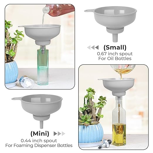 Wide Mouth Kitchen Funnel, Food Grade Plastic Cooking Canning Funnel - Image 3