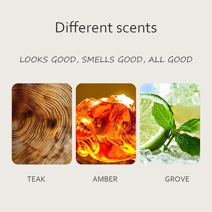 Grove Air Freshener, Stone Scent Starter Kit, Odor Eliminator - Image 3