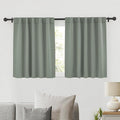 RYB HOME Sage Green Curtains, Small Window Curtains Tiers by RYBHOME