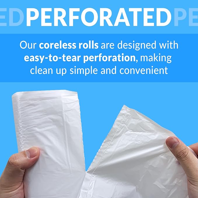 Reli. 6-10 Gallon Trash Bags | 1000 Bags | Clear | Bathroom | Strong | Garbage - Image 5